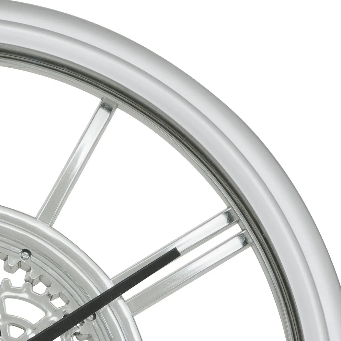 Reloj de pared RICKY plateado
