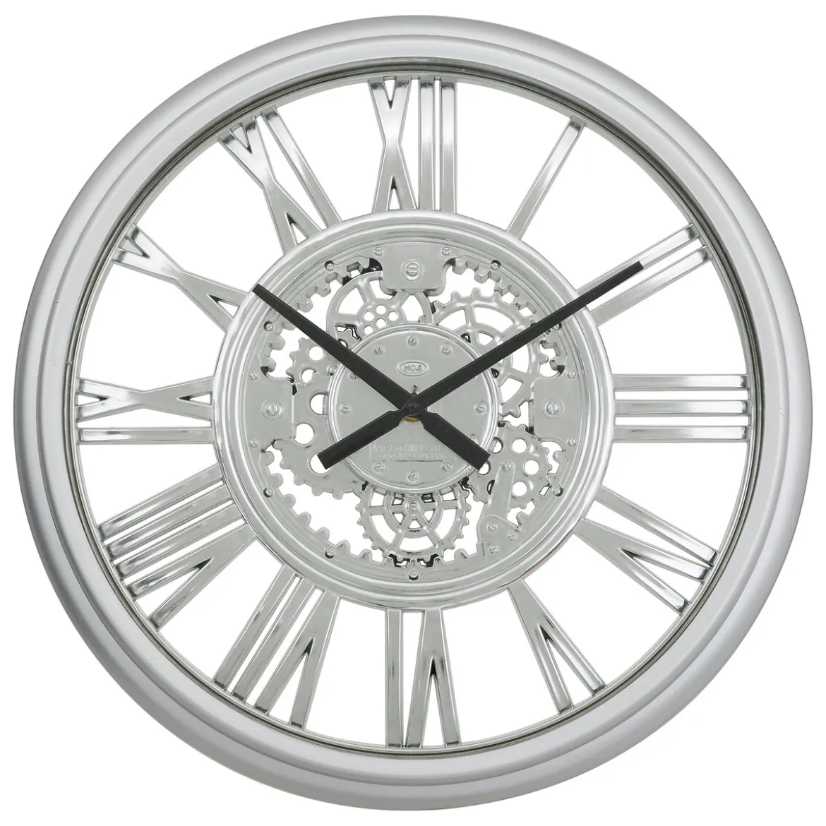 Reloj de pared RICKY plateado