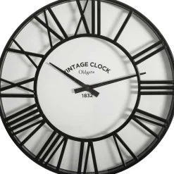 Reloj De Pared Vintage Negro 35Cm