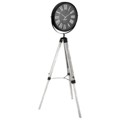 Reloj de pie con trípode negro ATIKA 150cm