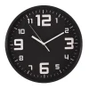 Reloj Pared Negro De Plástico 30Cm