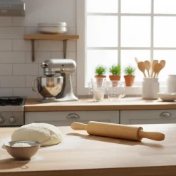 Rodillo De Cocina De Madera 40Cm