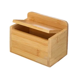 Salero De Bambú Con Tapa 14X9X11Cm