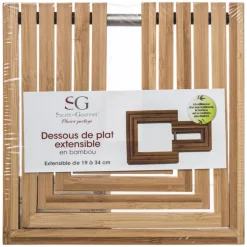 Salvamantel Bambú Extensible 19x19Cm