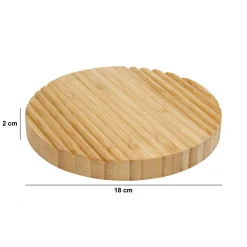 Salvamantel de bambú 18cm
