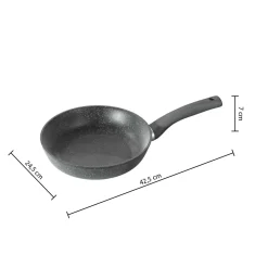 Sartén Aluminio Efecto Piedra 24Cm