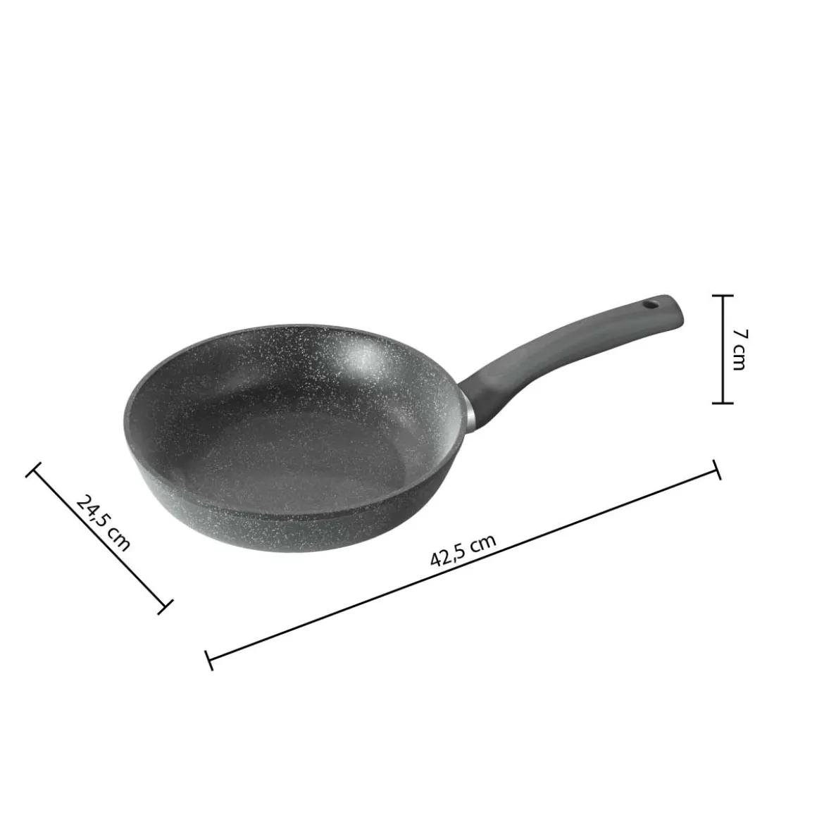 Sartén Aluminio Efecto Piedra 24Cm