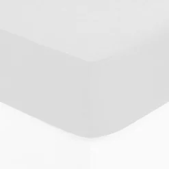 Sábana bajera ajustable blanca 90x190cm