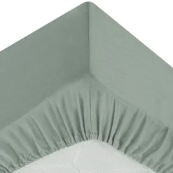 Sábana bajera ajustable verde 140x190cm