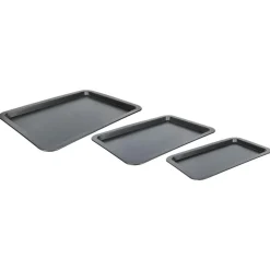 Set 3 Bandejas P/Horno Antiadherentes