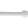 Set barra cortina BOULE blanca 200cm