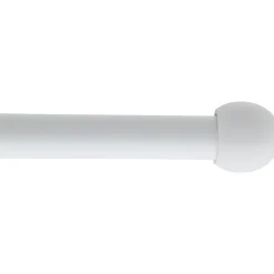 Set barra cortina BOULE blanca 200cm