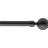 Set barra extensible STAEL negro mate 120-210cm