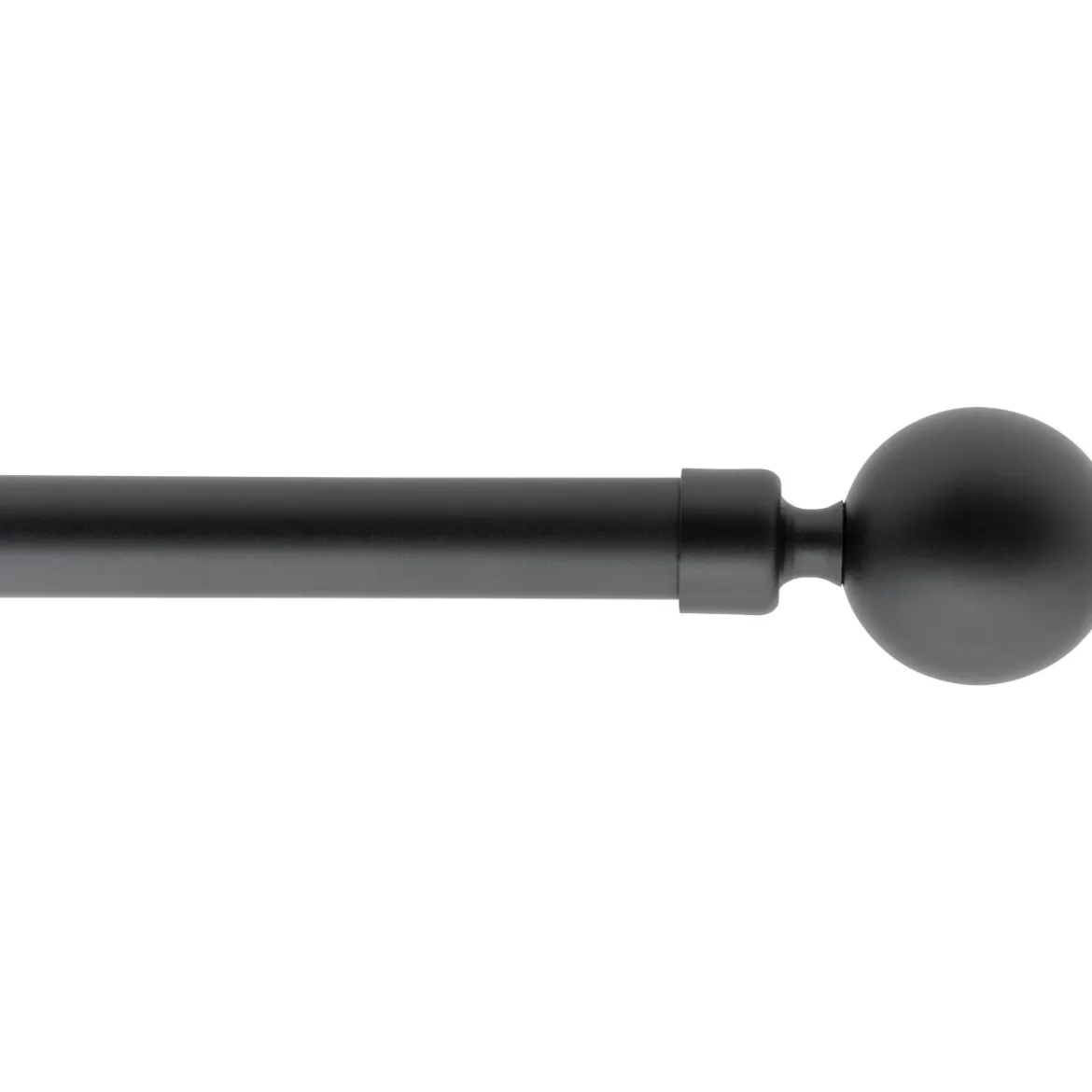 Set barra extensible STAEL negro mate 120-210cm