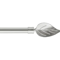 Set barra extensible VALERY plateado 120-210cm