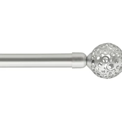 Set barra extensible VOLTAIRE plateado 120-210cm