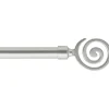 Set barra extensible ZOLA plateado 120-210cm