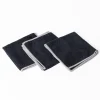 Set 3 bayas microfibra negras 34x34cm