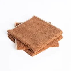 Set 3 bayas microfibra terracota 34x34cm