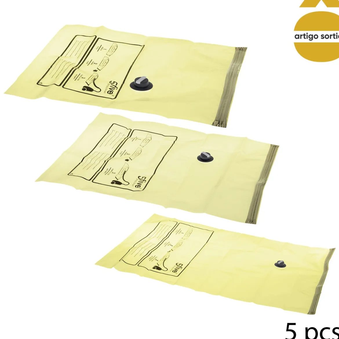 Set 5 Bolsas Almacenaje Al Vacío