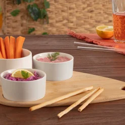Set 3 Cuencos Para Aperitivos Con Bandeja