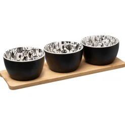 Set 3 Cuencos Para Aperitivos C/Tabla