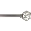 Set de barra extensible plateada 120-210 cm