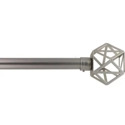 Set de barra extensible plateada 120-210 cm