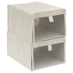 Set de 2 cajas de almacenaje DRESSY para zapatos