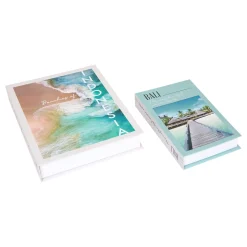 Set de 2 cajas decorativas 33x25x5cm