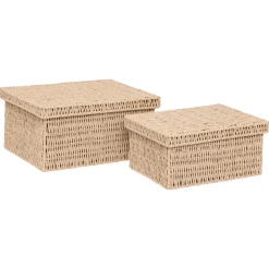 Set de 2 cajas KORD beige