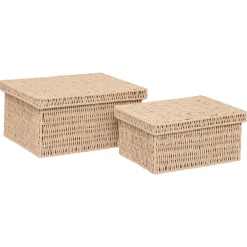 Set de 2 cajas KORD beige