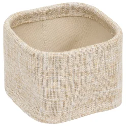Set de 4 cestas de almacenaje wc beige