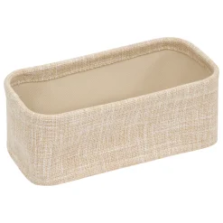 Set de 4 cestas de almacenaje wc beige