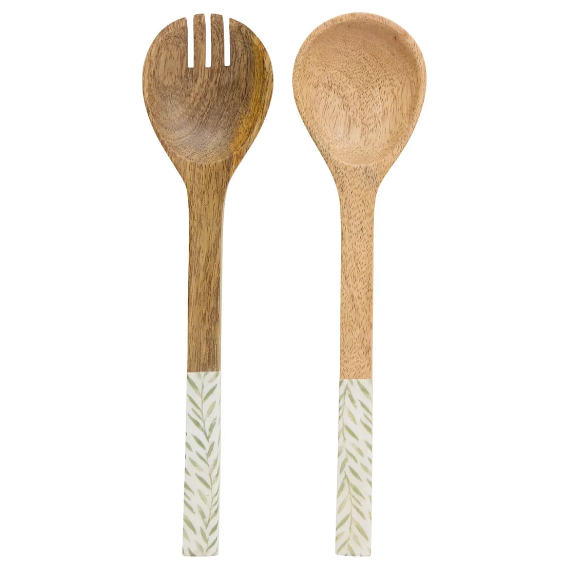 Set de 2 cubiertos para ensalada INAYA verde