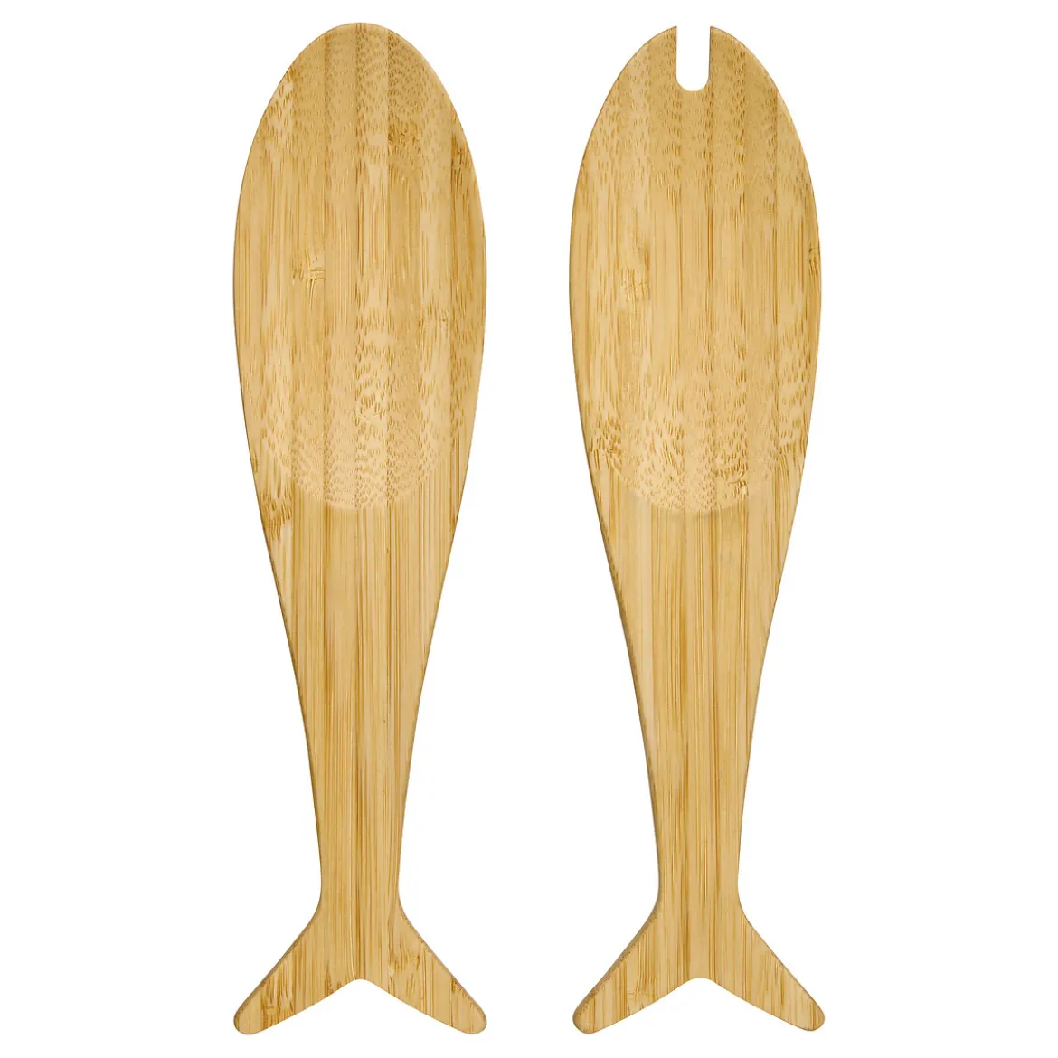 Set de 2 cubiertos para ensalada de bambú