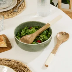 Set de 2 cubiertos para ensalada INAYA blanco
