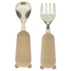 Set de cuchara y tenedor YUM beige