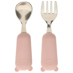 Set de cuchara y tenedor YUM rosa