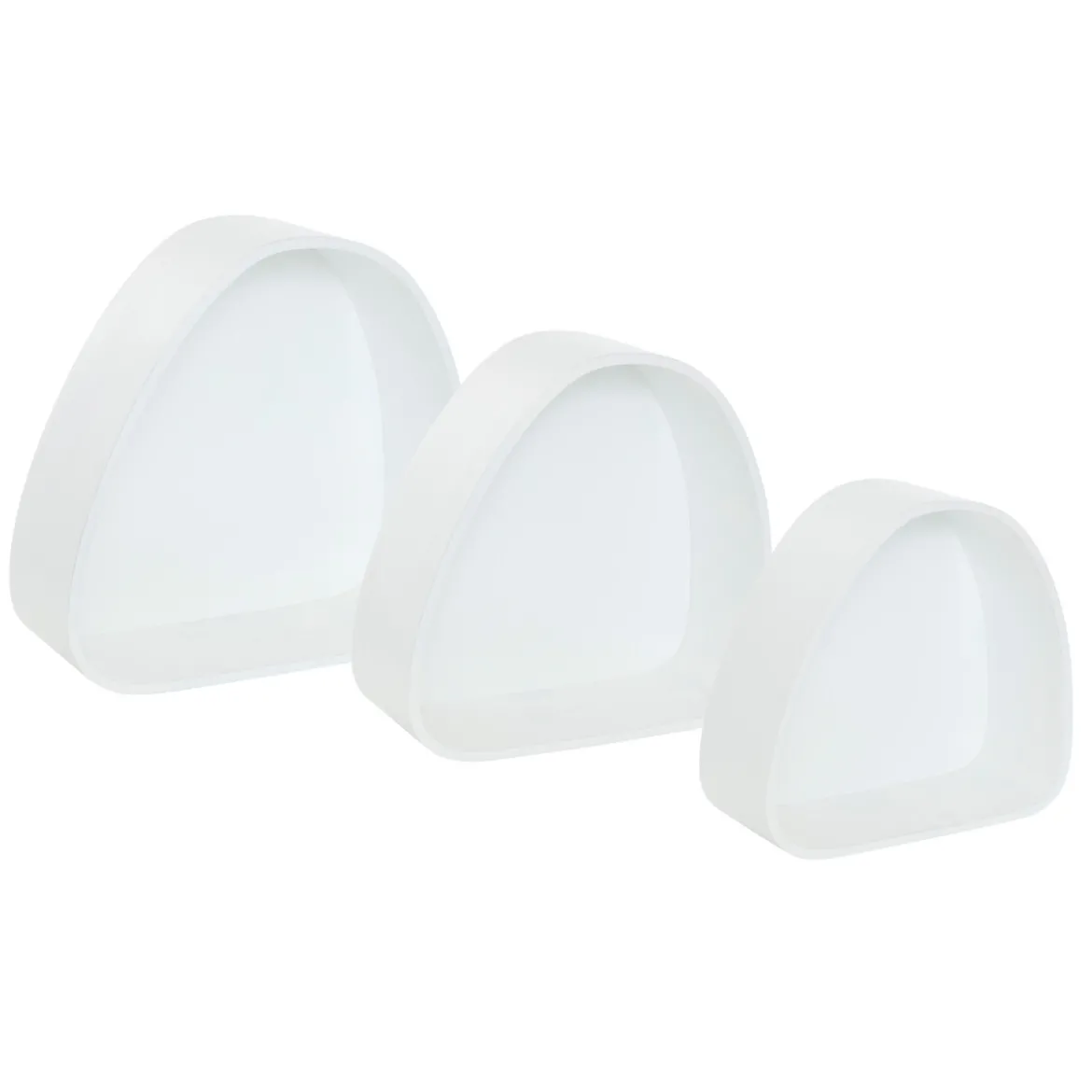 Set de 3 estantes SIEN mdf blanco