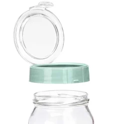 Set de 3 frascos de vidrio verde 425ml/660ml/1l