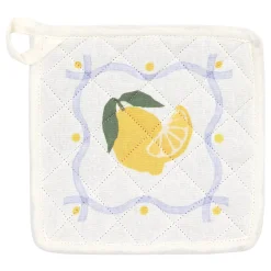 Set de guante y manopla de cocina FRUITY blanco