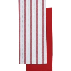 Set de 2 paños de cocina CHARLIZE rojo 50cm