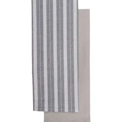 Set de 2 paños de cocina CHARLIZE gris 50x70cm
