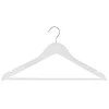 Set De 5 Perchas De Madera Blanca