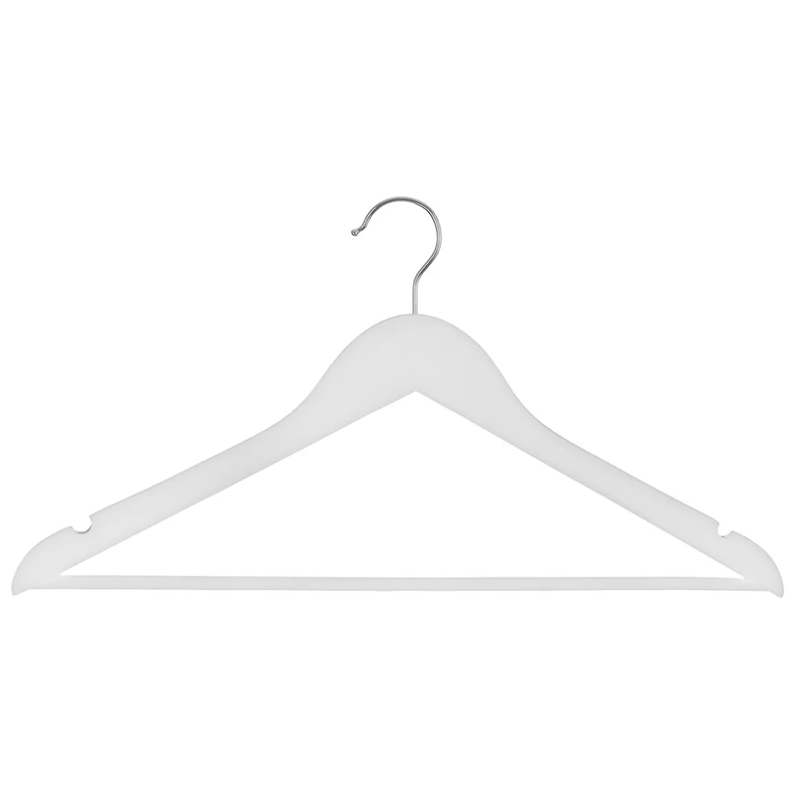Set De 5 Perchas De Madera Blanca