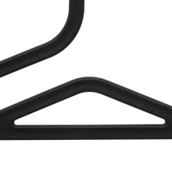 Set de 5 perchas de plástico negro