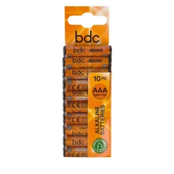 Set de 10 pilas alcalinas LR03