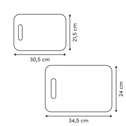 Set de 2 tablas de cortar efecto piedra
