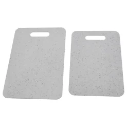 Set de 2 tablas de cortar efecto piedra